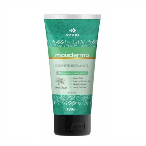 SABONETE ESFOLIANTE ERVA DOCE MAIS DERMA AVVIO 180ML