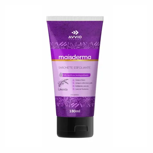 SABONETE ESFOLIANTE LAVANDA MAIS DERMA AVVIO 180ML