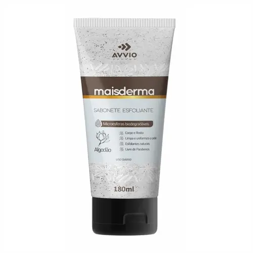 SABONETE ESFOLIANTE ALGODAO MAIS DERMA AVVIO 180ML