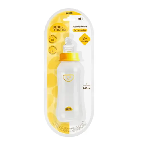 MAMADEIRA FLUXO MEDIO AMARELA JOAO E MARIA CIMED 240ML