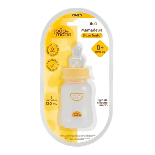 MAMADEIRA FLUXO LENTO AMARELA JOAO E MARIA CIMED 120ML