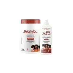 KIT MEL COLA E ATIVADOR DE CACHOS TRIHAIR 1KG E 500ML