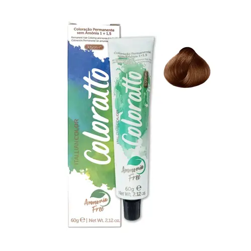 TINTA 8.4 LOIRO CLARO COBRE COLORATTO TRIVITT 60G