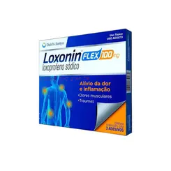 LOXONIN FLEX 100MG COM 3 ADESIVOS