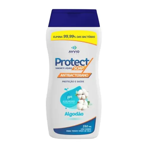 SABONETE LIQUIDO SOAP ALGODAO PROTECT AVVIO 250ML