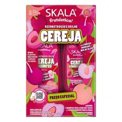 KIT SHAMPOO E CONDICIONADOR CEREJA FRUTASTICA SKALA 325ML