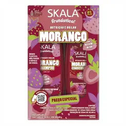 KIT SHAMPOO E CONDICIONADOR MORANGO FRUTASTICA SKALA 325ML E 200ML