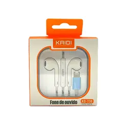 FONE DE OUVIDO KD730 TIPO LIGHTNING APPLE KAIDI