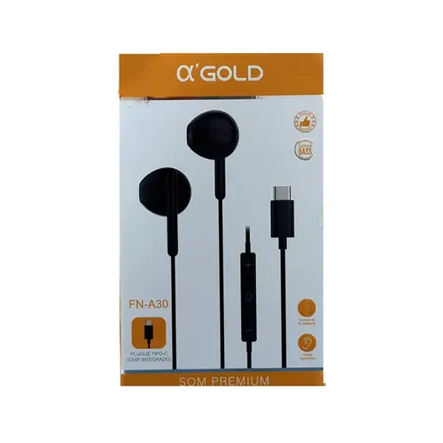 FONE DE OUVIDO FN-A30 TIPO C AGOLD