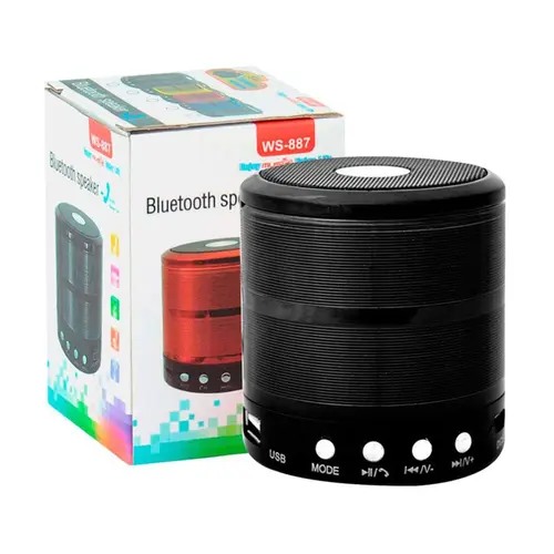CAIXA DE SOM MINI SPEAKER BLUETOOTH PORTATIL WS-887
