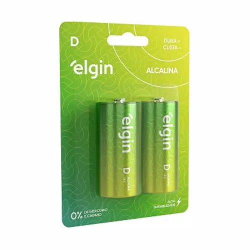 PILHA ALCALINA D ELGIN COM 2 UNIDADES