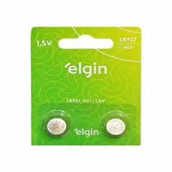 PILHA ALCALINA LR927 AG7 1,5V ELGIN COM 2 UNIDADES