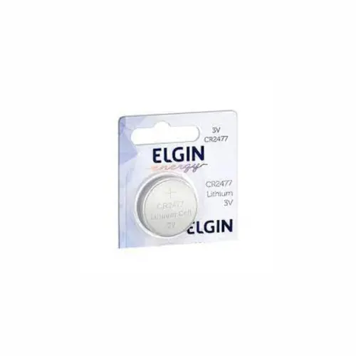 PILHA LITIO CR2477 3V ELGIN COM 1 UNIDADE