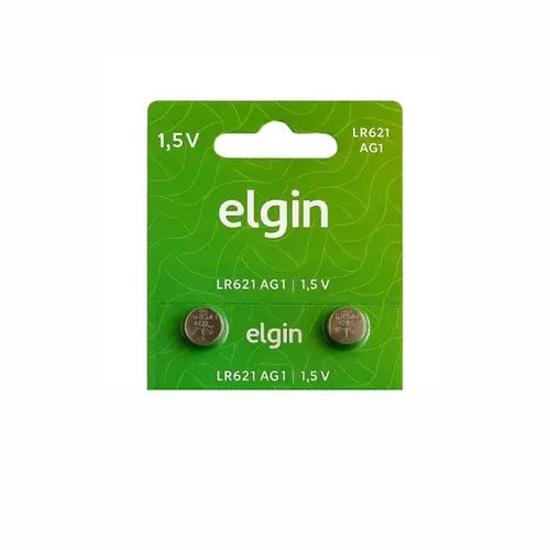 PILHA LITIO LR621 AG1 1,5V ELGIN COM 2 UNIDADE