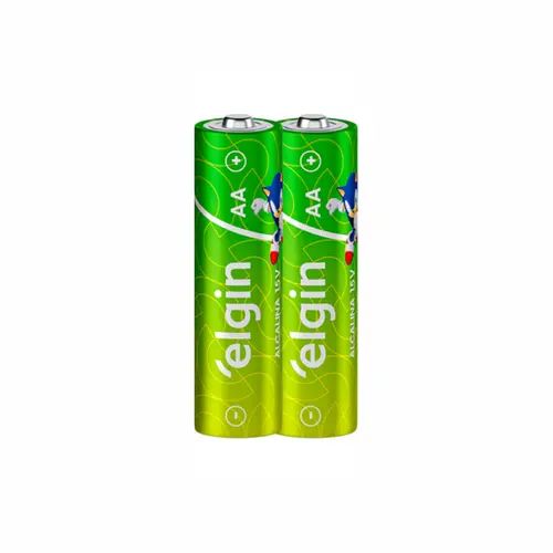 PILHA ALCALINA AA ELGIN COM 2 UNIDADES