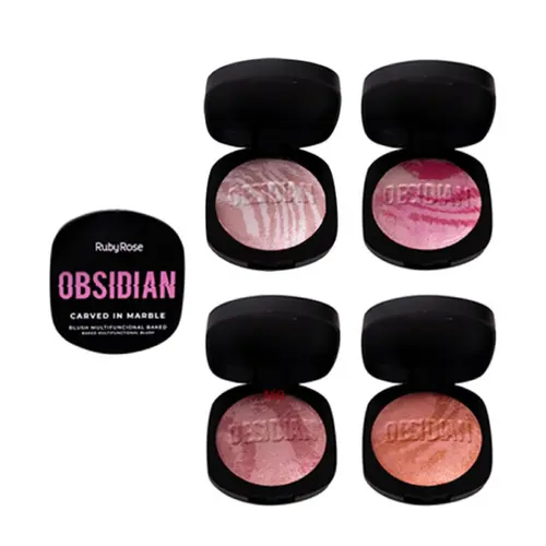 BLUSH MULTIFUNCIONAL CARVED IN MARBLE OBSIDIAN RUBY ROSE 10,5G
