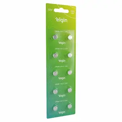 BATERIA ALCALINA LR626 AG4 1,5V ELGIN COM 2 UNIDADES