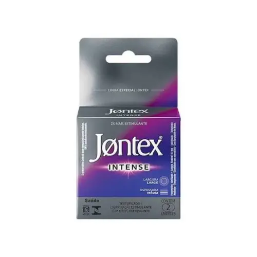 PRESERVATIVO INTENSE COM 2 UNIDADES JONTEX