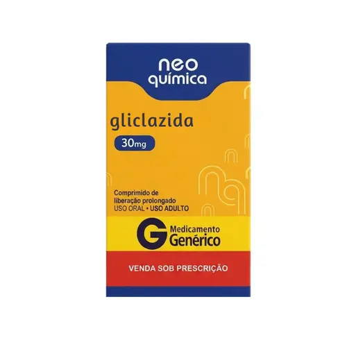 GLICLAZIDA 30MG COM 60 COMPRIMIDOS