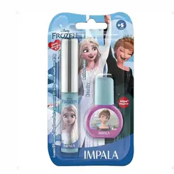 KIT INFANTIL BRILHO LABIAL E ESMALTE FROZEN IMPALA 4,3G E 6ML