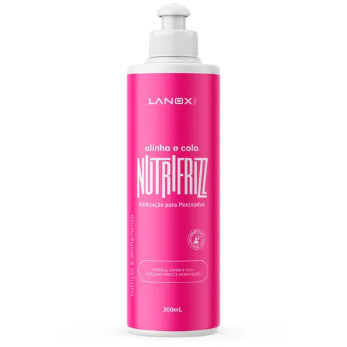 ESTILIZACAO PARA PENTEADOS ALINHA E COLA NUTRIFRIZZ LANOX 300ML