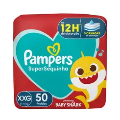 FRALDA XXG COM 50 UNIDADES SUPERSEQUINHA PAMPERS