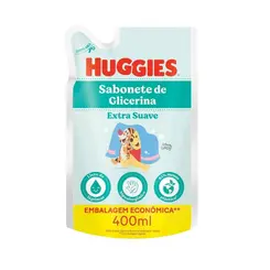REFIL SABONETE LIQUIDO EXTRA SUAVE HUGGIES 400ML
