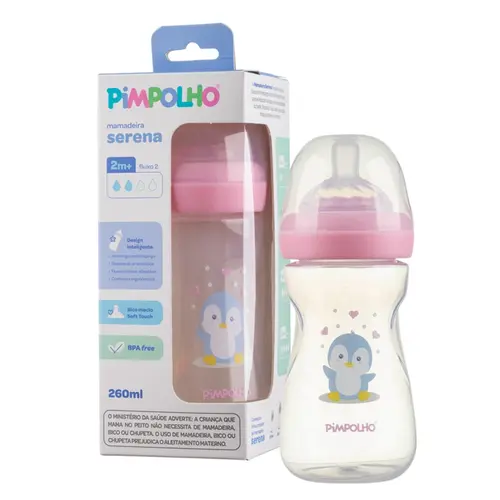 MAMADEIRA SERENA ROSA PIMPOLHO 260ML