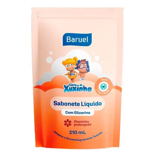 SABONETE LIQUIDO GLICERINA REFIL TURMA DA XUXINHABARUEL BABY  210ML