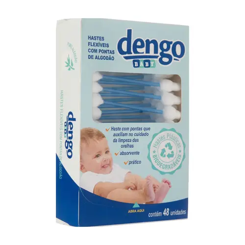 HASTES FLEXIVEIS COM ALGODAO COM 48 UNIDADES BABY DENGO