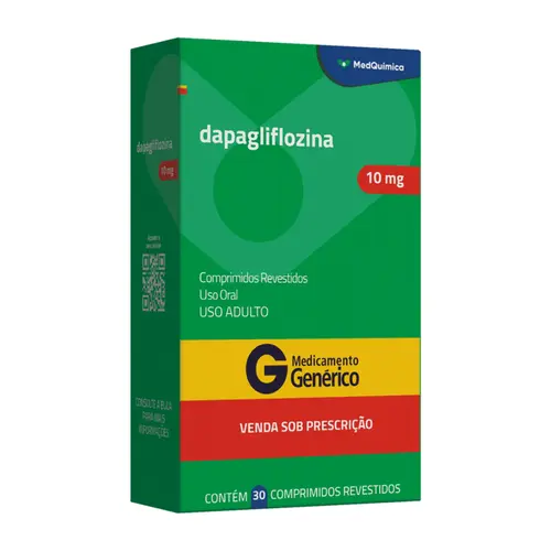DAPAGLIFLOZINA 10MG COM 30 COMPRIMIDOS