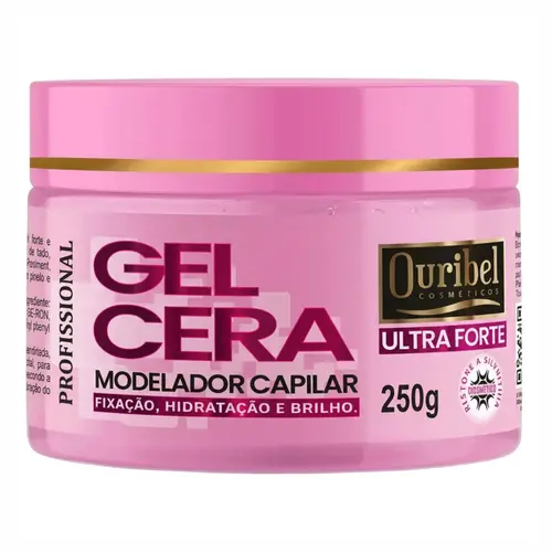 GEL CERA ULTRA FORTE ROSA OURIBEL 250G