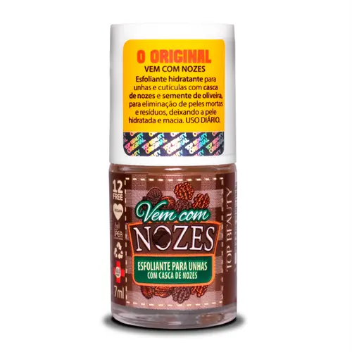 ESMALTE ESFOLIANTE VEM COM NOZES TOP BEAUTY 7ML