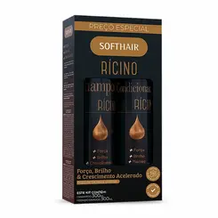 KIT SHAMPOO E CONDICIONADOR RICINO SOFT HAIR 300ML