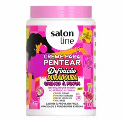 CREME PARA PENTEAR CACHOS A PROVA DEFINICAO DURADORA SALON LINE 1KG