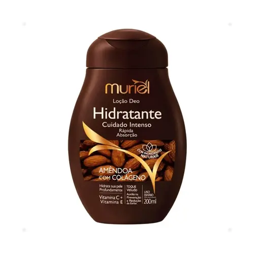 LOÇAO DEO HIDRATANTE AMENDOA COM COLAGENO MURIEL 200ML