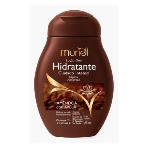 LOÇAO DEO HIDRATANTE AMENDOA COM AVELA MURIEL 200ML