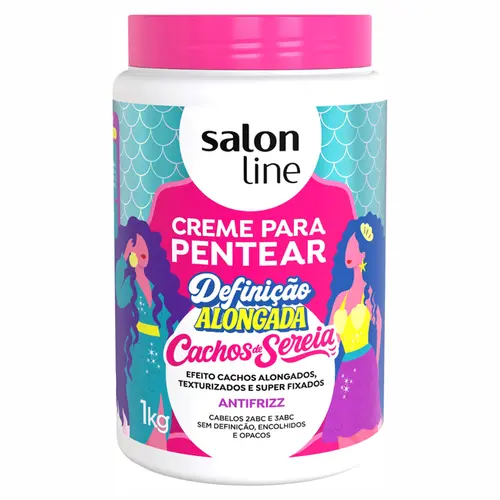CREME PARA PENTEAR DEFINICAO ALONGADA CACHOS DE SEREIA SALON LINE 1KG