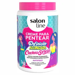 CREME PARA PENTEAR DEFINICAO ALONGADA CACHOS DE SEREIA SALON LINE 1KG