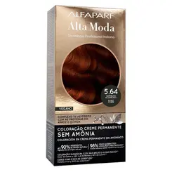 TINTA 5.64 VERMELHO ACOBREADO SEM AMONIA ALTA MODA ALFAPARF