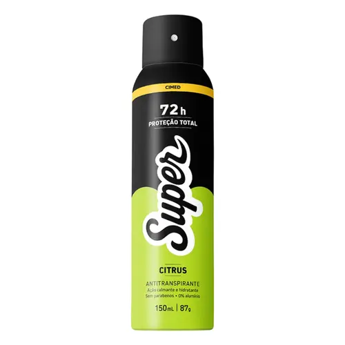 DESODORANTE AEROSSOL CITRUS SUPER CIMED 150ML