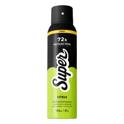 DESODORANTE AEROSSOL CITRUS SUPER CIMED 150ML