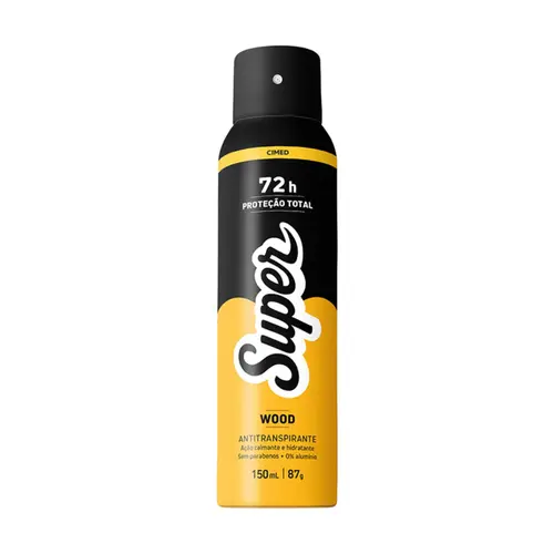 DESODORANTE AEROSSOL WOOD SUPER CIMED 150ML