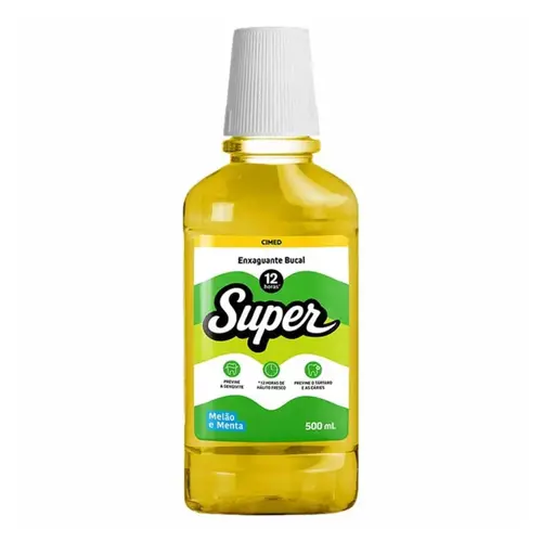 ENXAGUANTE BUCAL MELAO E MENTA SUPER CIMED 500ML