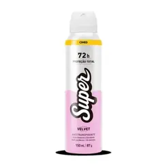 DESODORANTE AEROSSOL VELVET SUPER CIMED 150ML