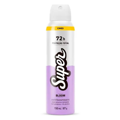 DESODORANTE AEROSSOL BLOOM SUPER CIMED 150ML