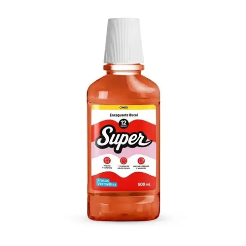 ENXAGUANTE BUCAL FRUTAS VERMELHAS SUPER CIMED 500ML