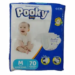 FRALDA M COM 70 UNIDADES SUPER JUMBO POOKY