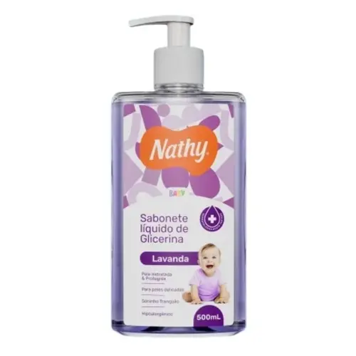 SABONETE LIQUIDO DE GLICERINA LAVANDA NATHY 500ML