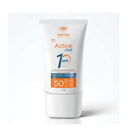 PROTETOR FACIAL 50 FPS SEM COR ACTINE ONE 40G